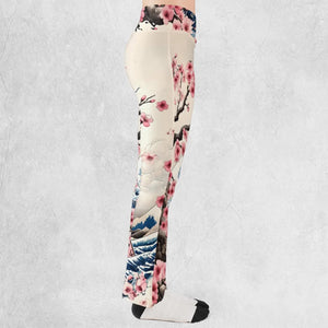 Pink Flower Dice DnD Flare Leggings