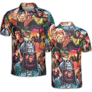 Planet of the Apes AOP Men/Women Polo Shirt