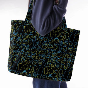 The Simpsons Neon Large Tote Bag