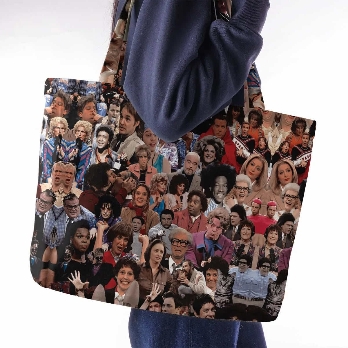 90s Saturday Crew SNL Large Tote Bag