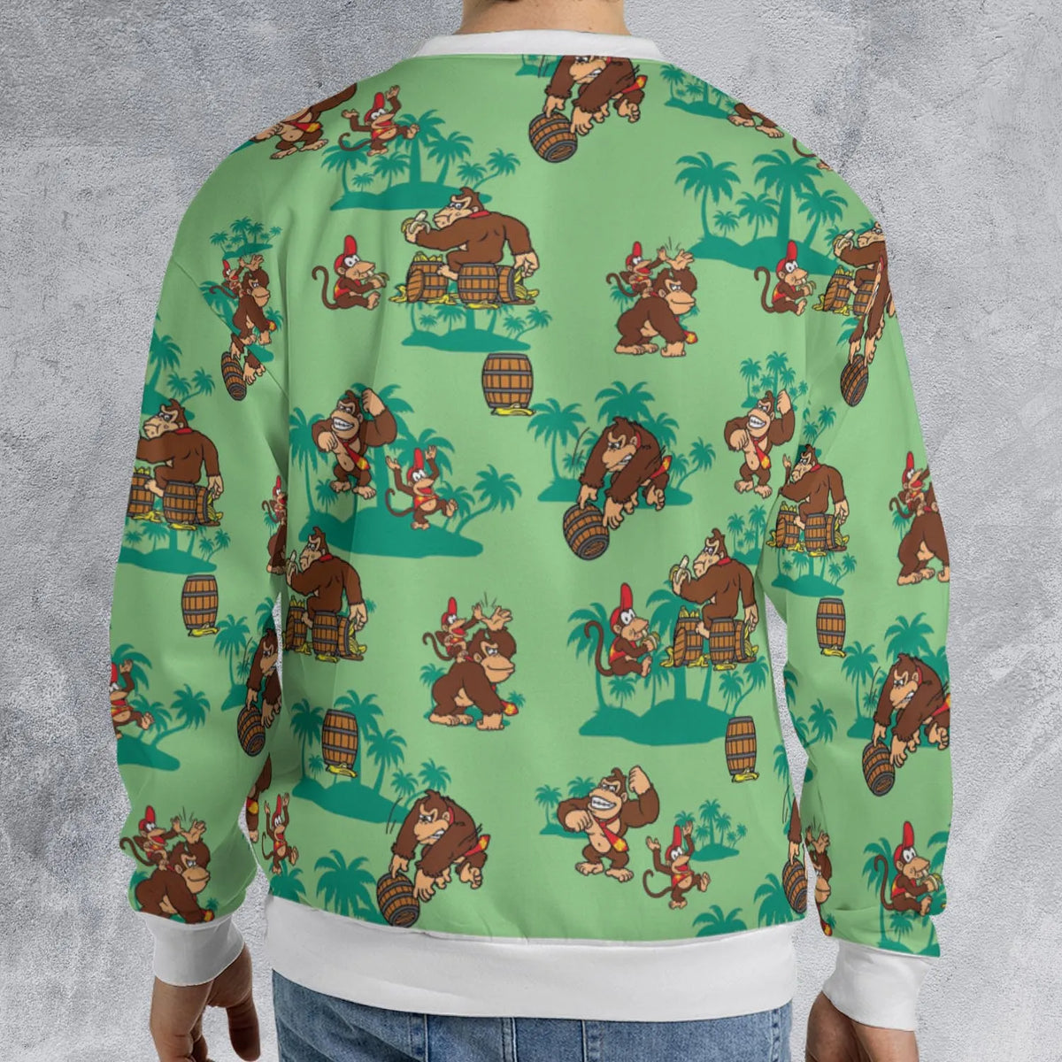 Donkey Kong & Diddy Kong All-over Print Sweatshirt