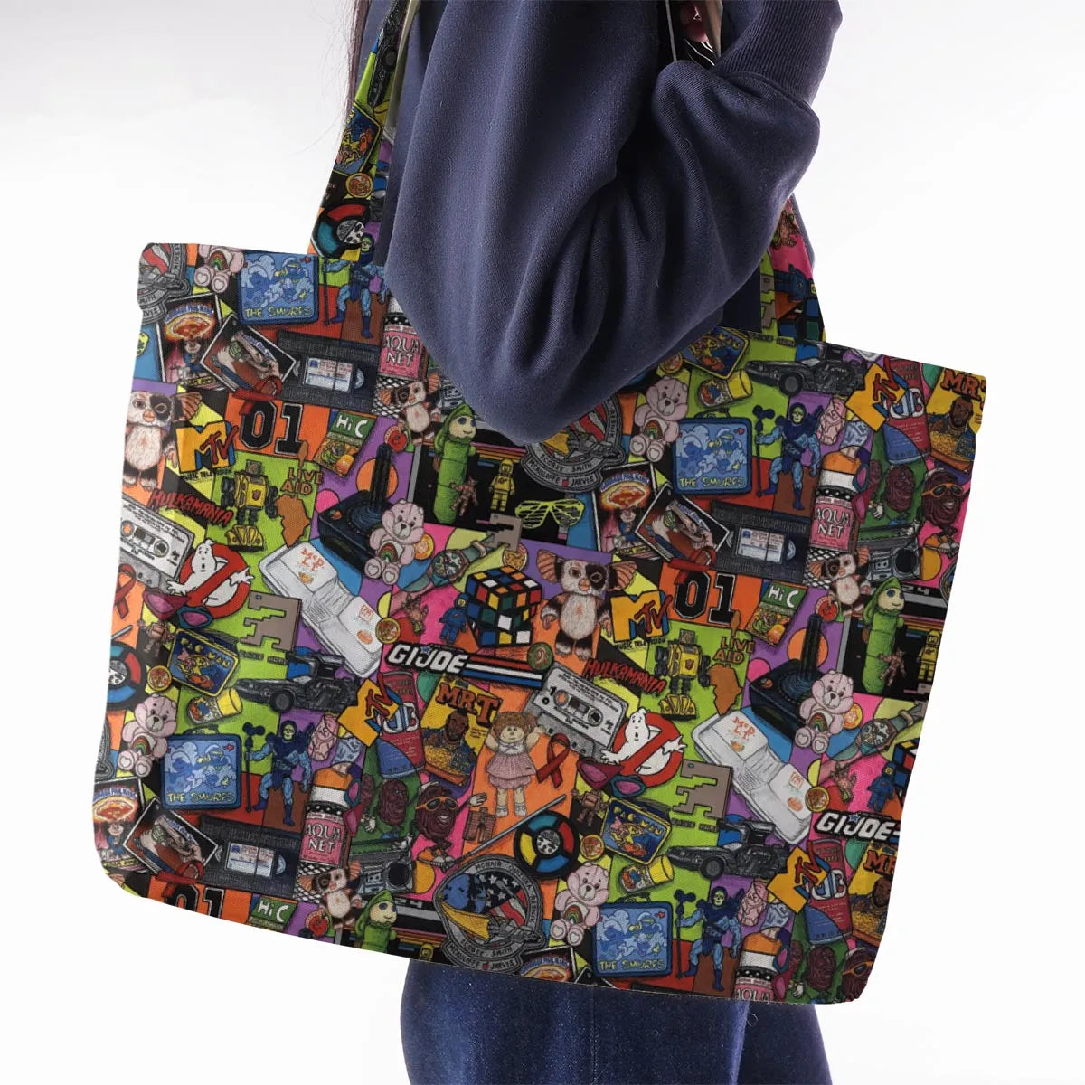 The 1980's. The Decade Of Greed Large Tote Bag
