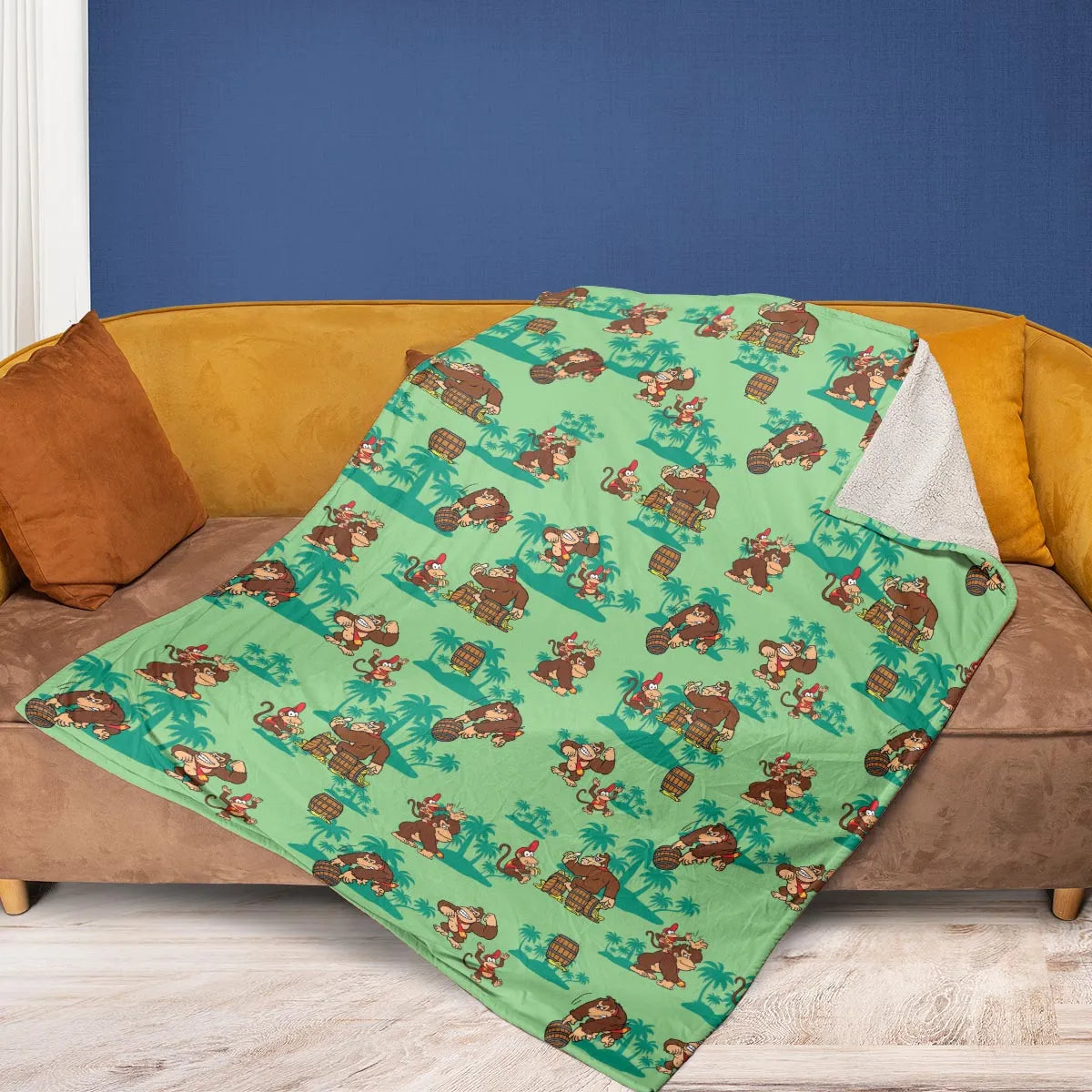 Donkey Kong & Diddy Kong Fleece Blanket