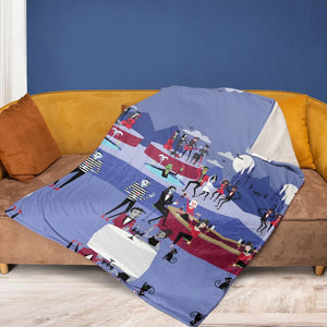 Monster Universal Dance Party Fleece Blanket