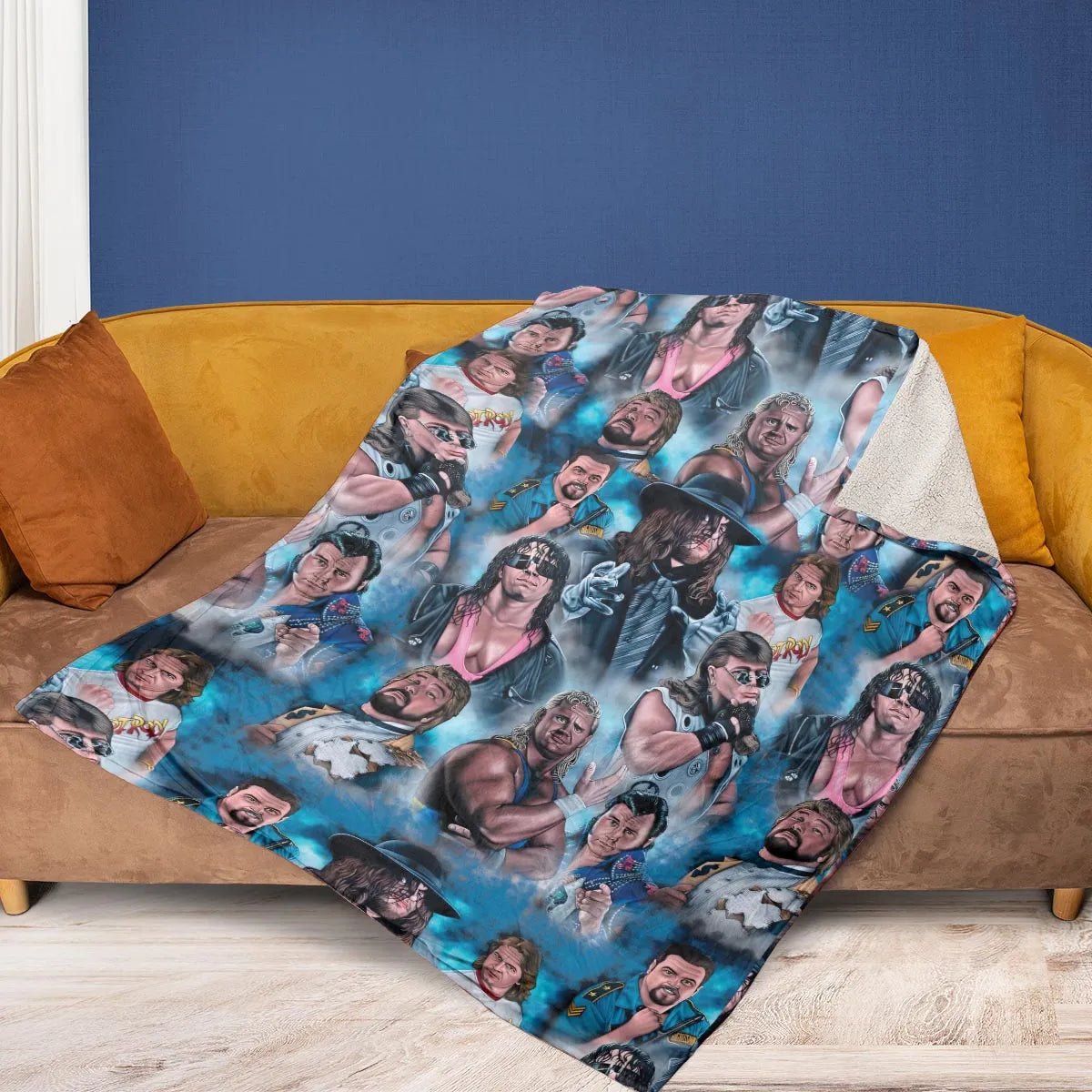 90s Wrestlers Fleece Blanket