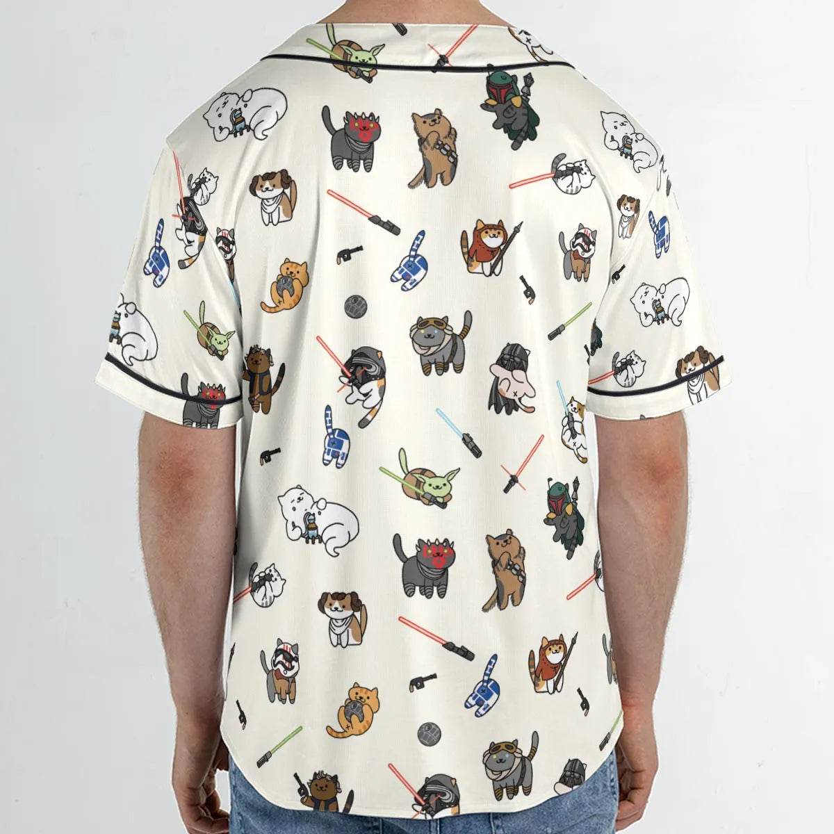 Star Wars Characters as Cats Unisex Baseball Jersey