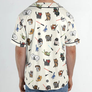 Star Wars Characters as Cats Unisex Baseball Jersey
