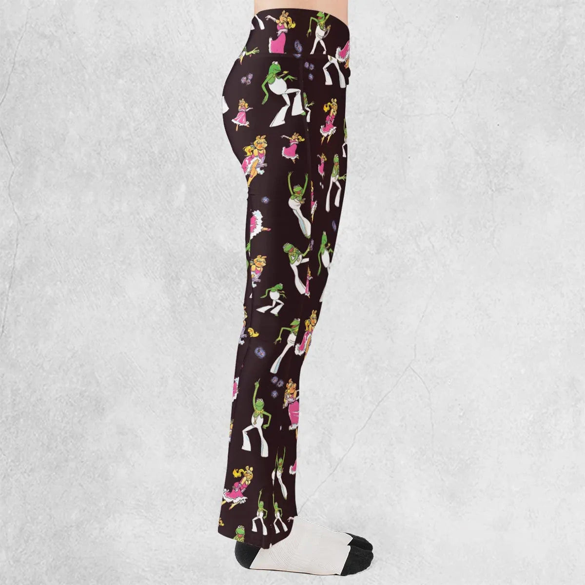 Disco Couple Kermit And Piggy The Muppet Show Flare Leggings