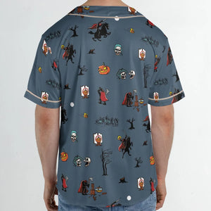 Headless Horseman Ichabod and Mr. Toad Unisex Baseball Jersey