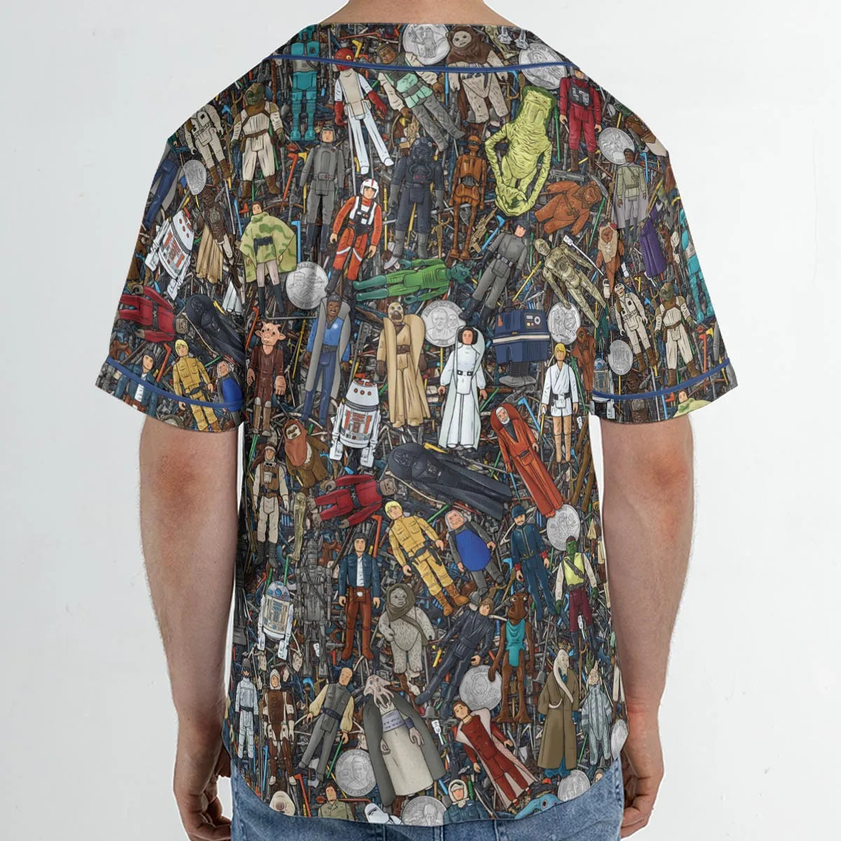 Star Wars Characters Figures Unisex Baseball Jersey