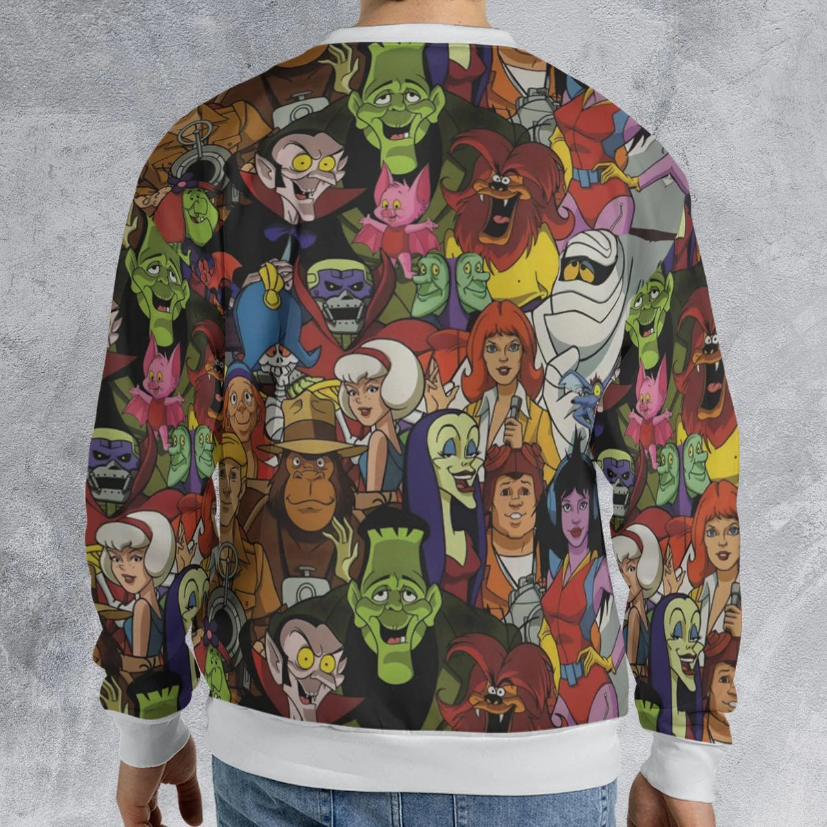 Frightfully Funny Ghostbusters Groovie Goolies All-over Print Sweatshirt