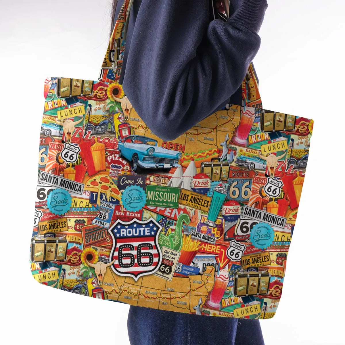 Main State of America Large Tote Bag