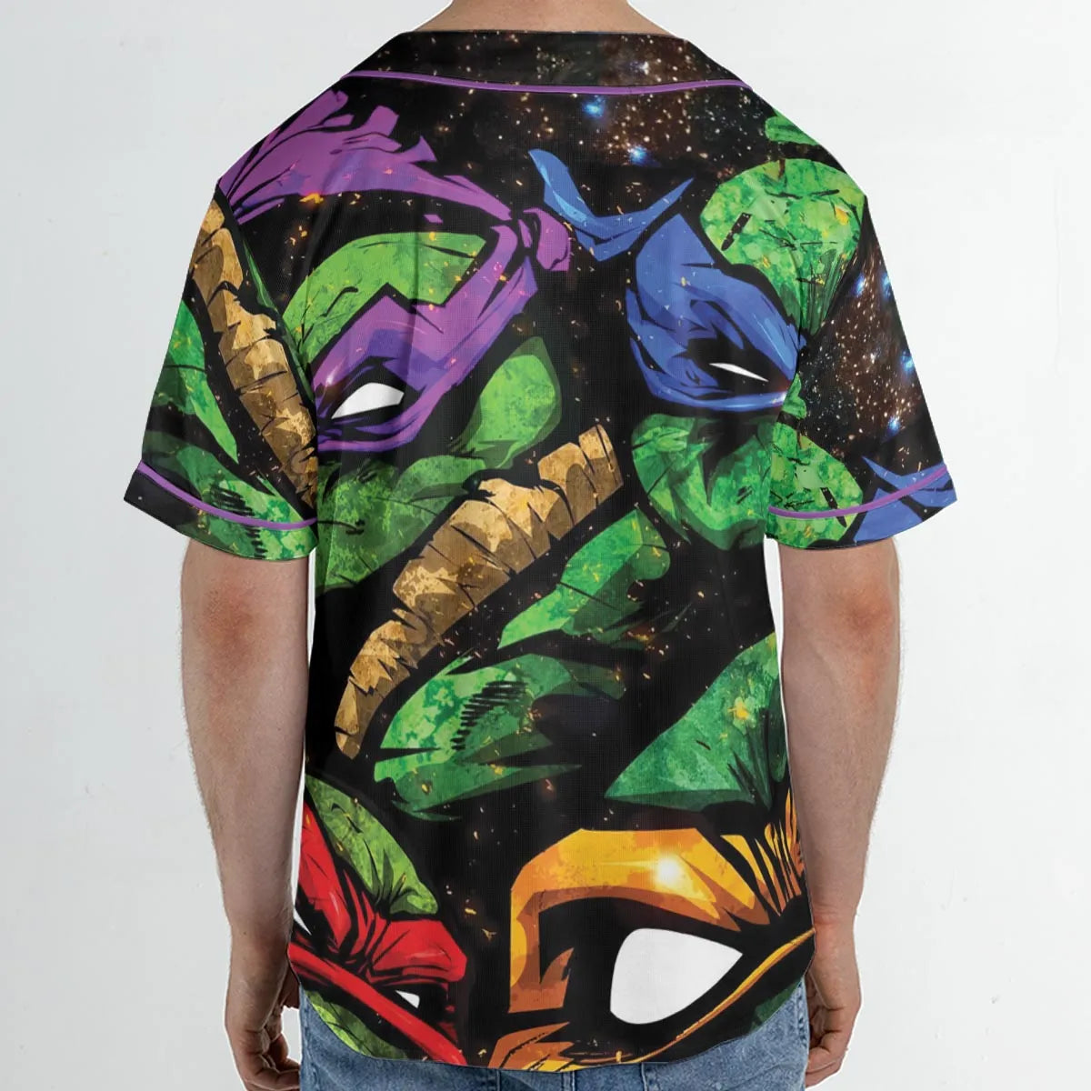 Four Ninja Turtles TMNT Unisex Baseball Jersey