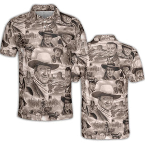 Of these Wayne Westerns AOP Men/Women Polo Shirt