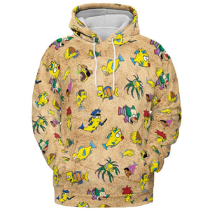 Shrimpsons The Simpsons All-over Print Hoodie