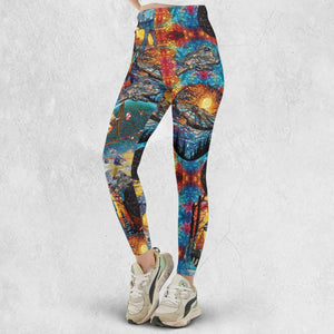 Spaceships Death Star Suncatcher Glass Legging