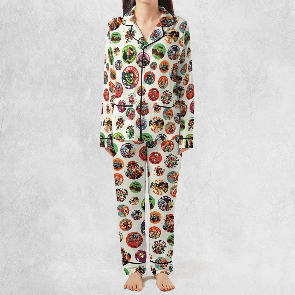 Nostalgic Memories Ugly Buttons Pajamas Set