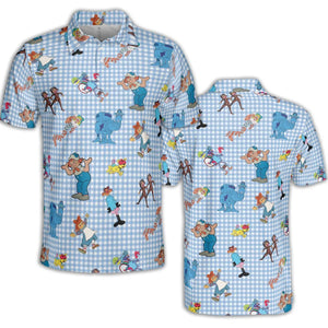 Wholesome Memories Stitched Raggedy Ann & Andy AOP Men/Women Polo Shirt