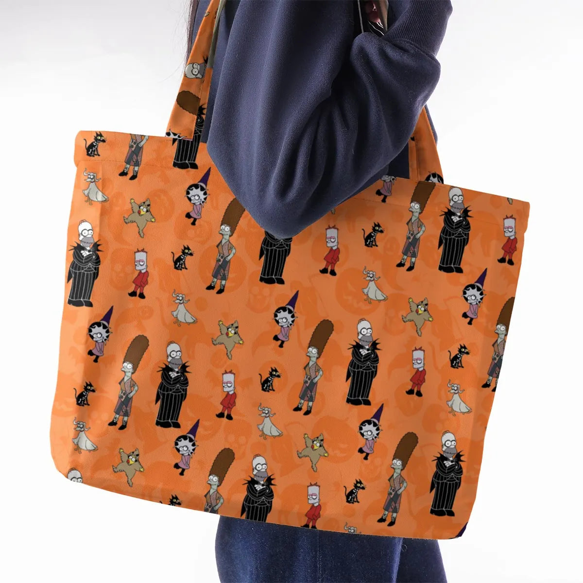 The Simpsons Halloween Large Tote Bag