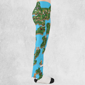 Pixel Art Python Monty Python Flare Leggings