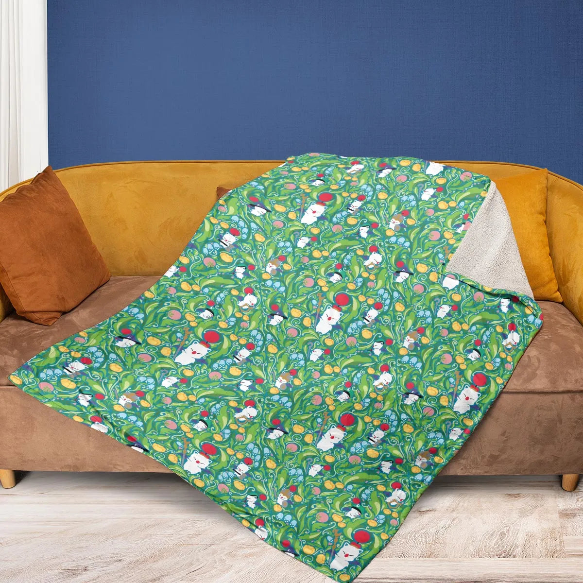 Moogle Final Fantasy Fleece Blanket