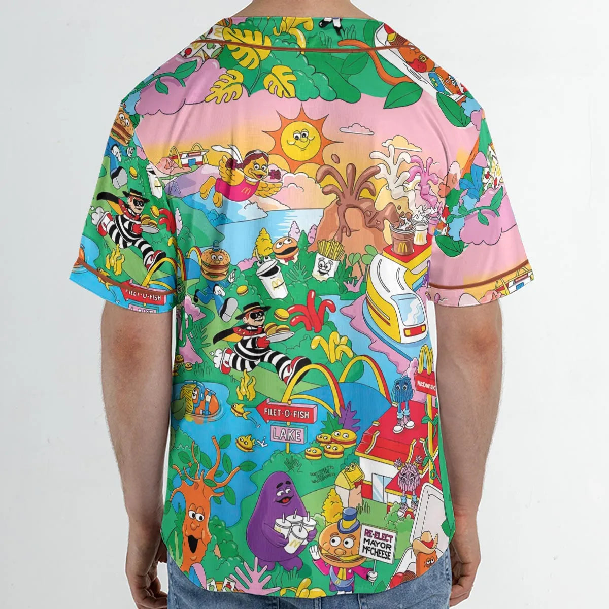 Foodland Mcdonaldland Unisex Baseball Jersey