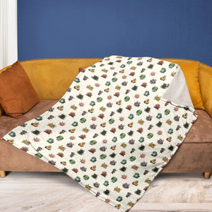Lovecraft Demons Cute H.P. Lovecraft Monsters Pattern Fleece Blanket