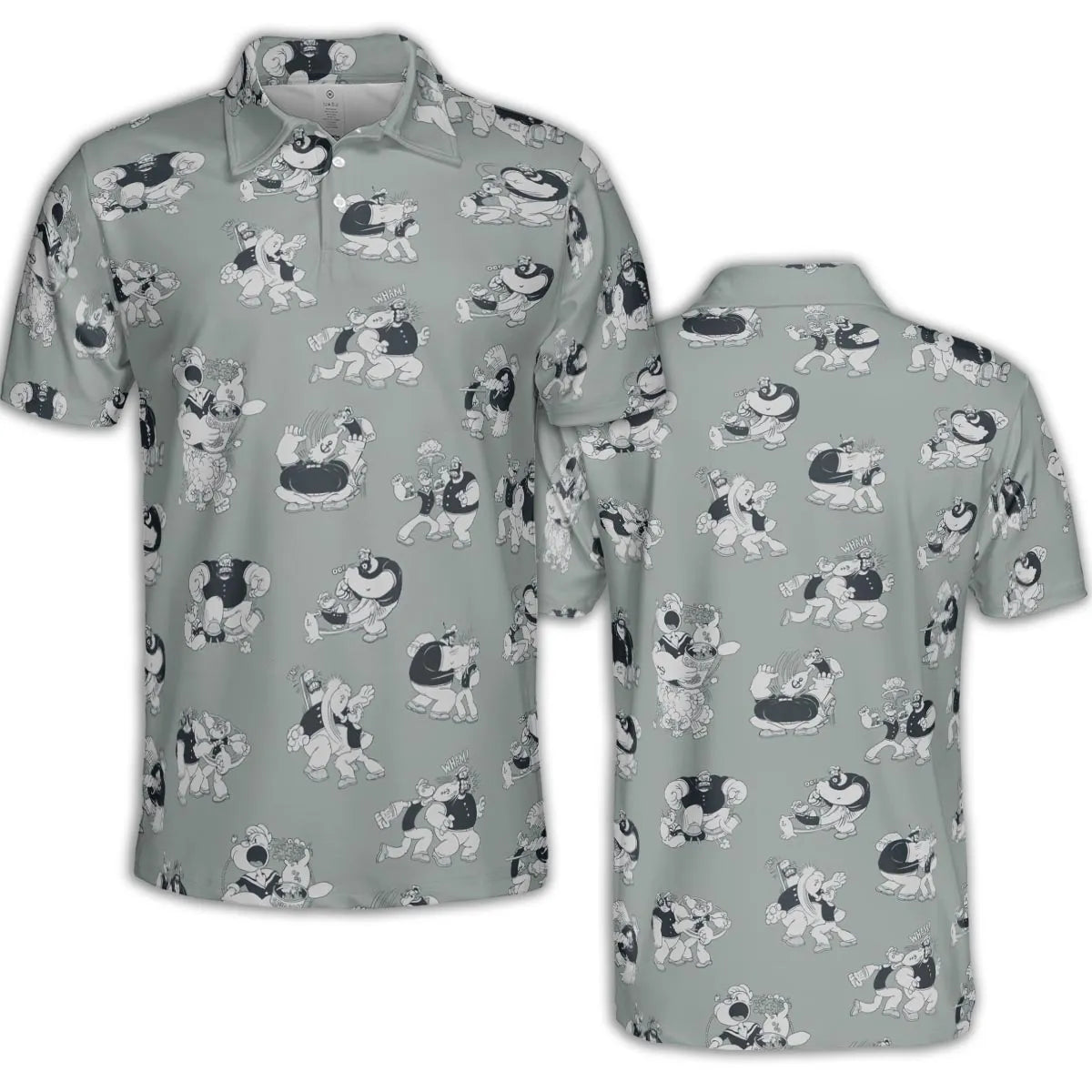 60s Sailors Battle Pattern AOP Men/Women Polo Shirt