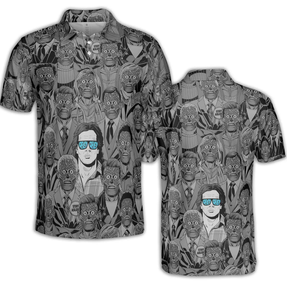 Obey Consume They Live AOP Men/Women Polo Shirt