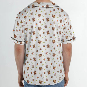 Nintendo Donkey Kong Characters Pattern Unisex Baseball Jersey