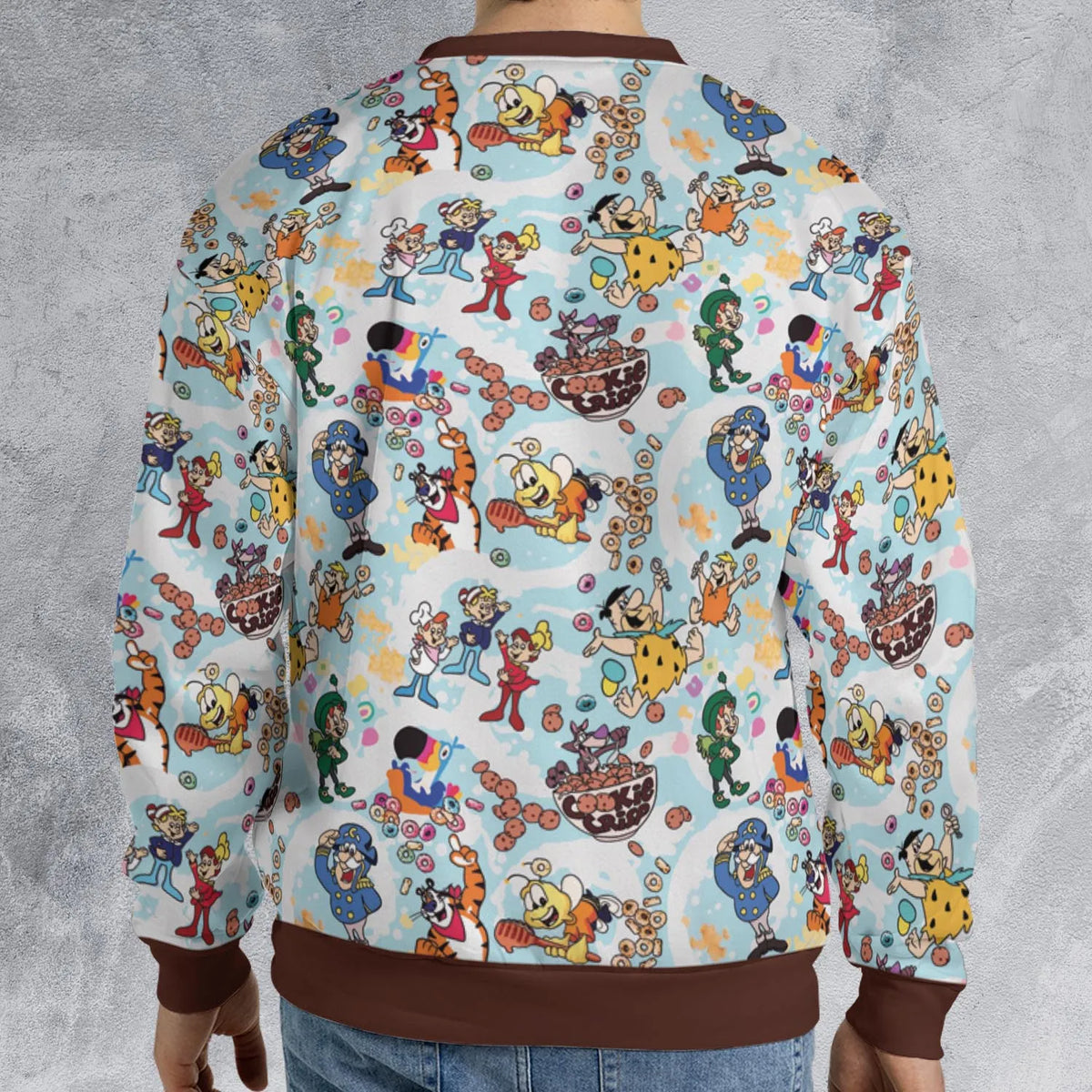 Cereal Favs Large Scale All-over Print Sweatshirt