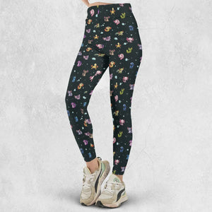 Axolotls Of The World Pattern Legging