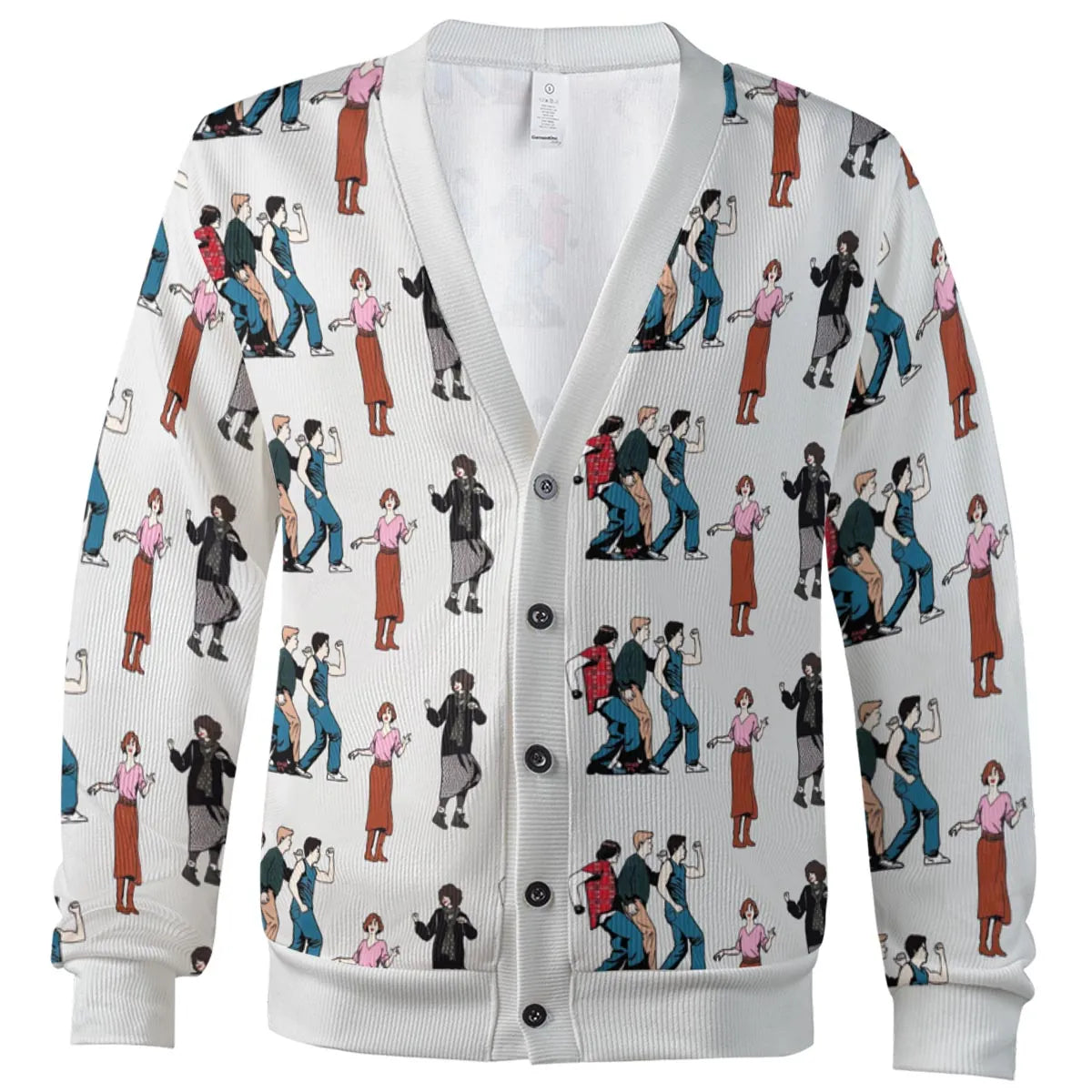 The Breakfast Club Characters Pattern Cardigan