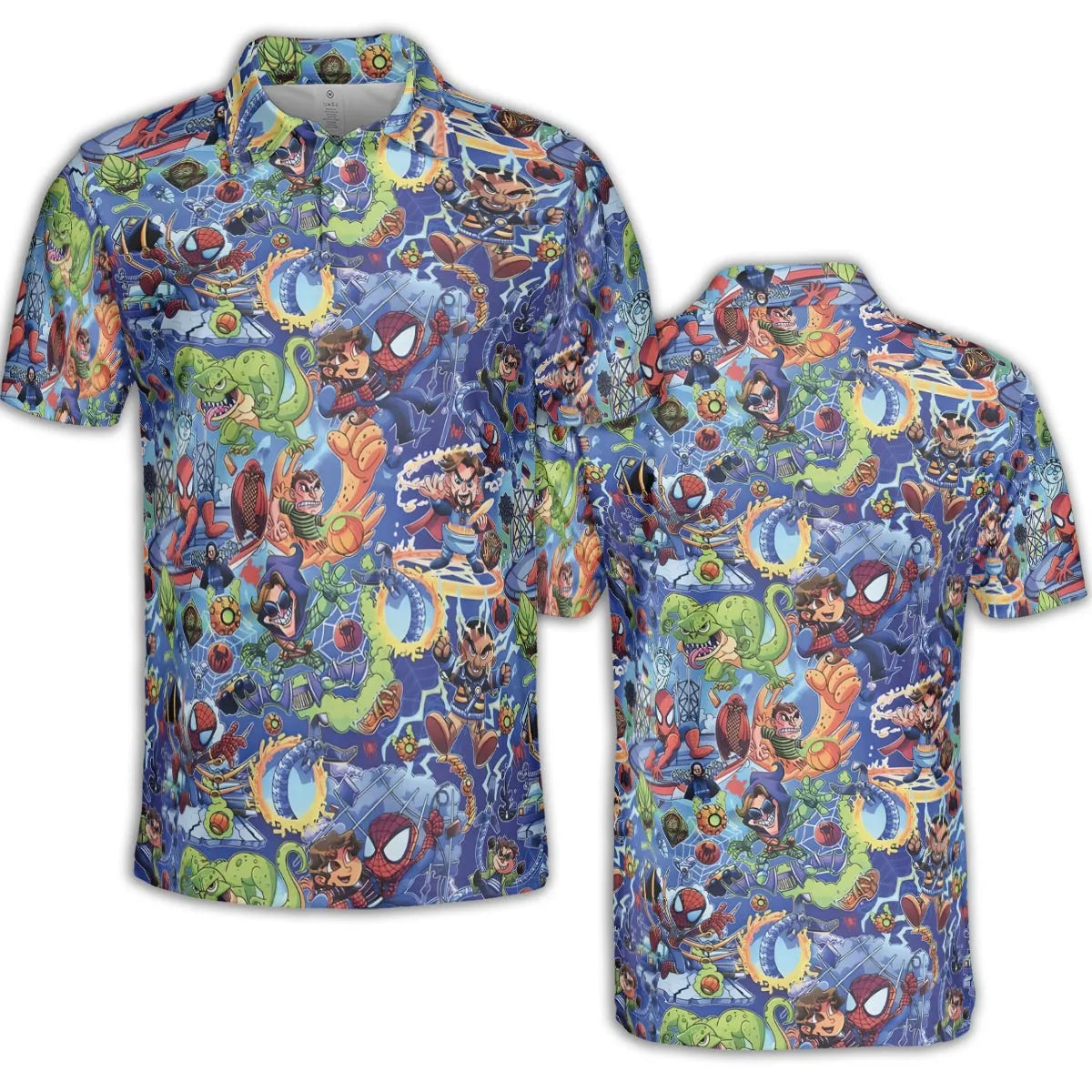 Web Slinger Spider Man AOP Men/Women Polo Shirt