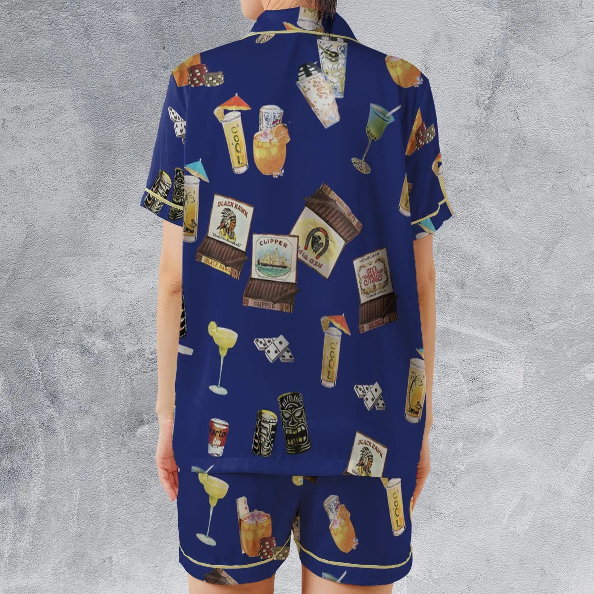 Ash vs Evil Dead Satin Short-Sleeve Pajamas Set