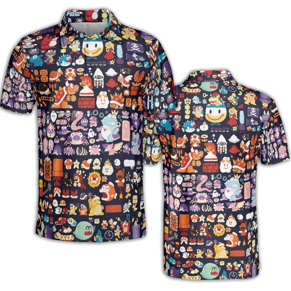 Mario Colors Super Mario AOP Men/Women Polo Shirt