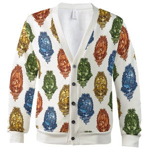 Water Grass Electric Fire I Choose Pattern Cardigan