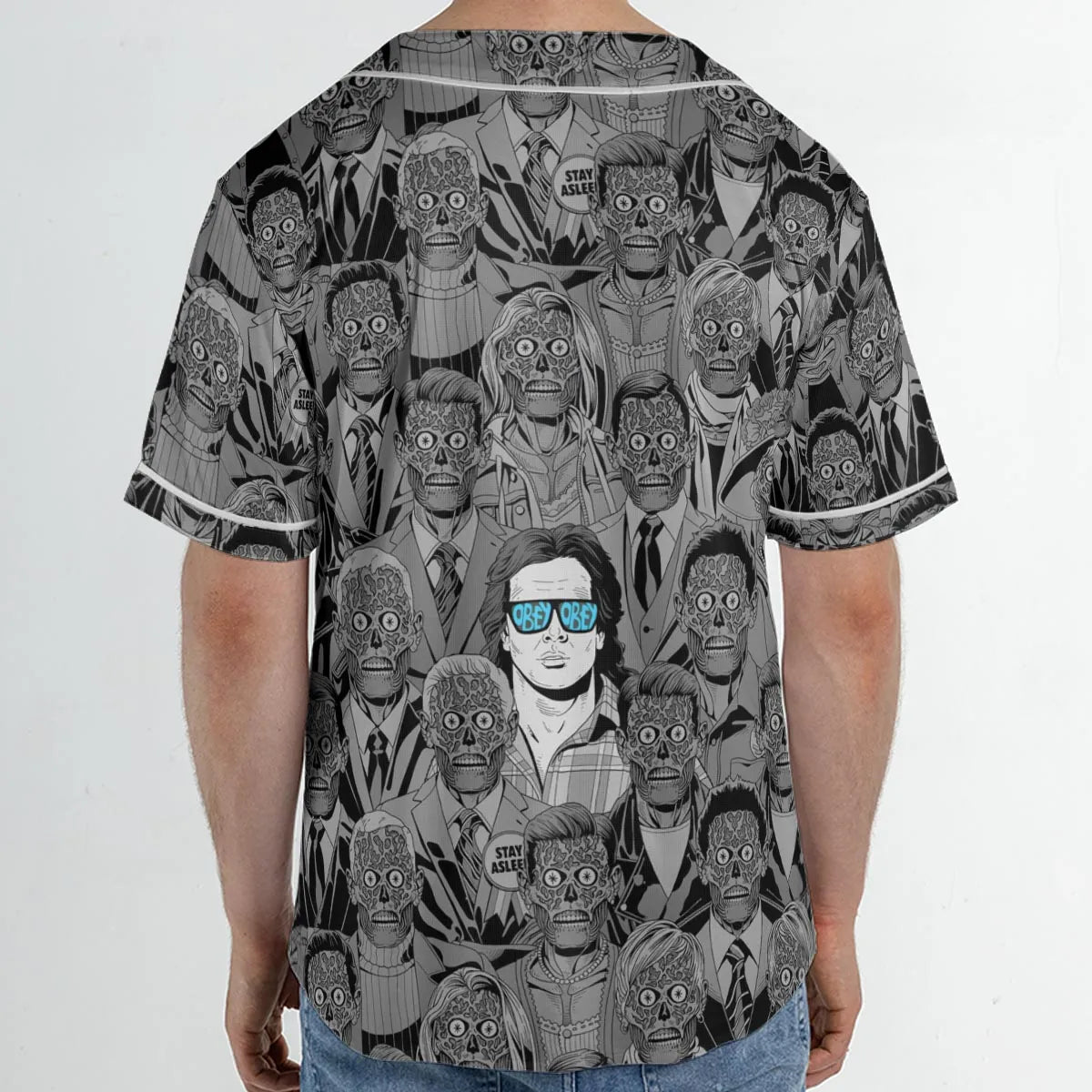 Obey Consume They Live Unisex Baseball Jersey
