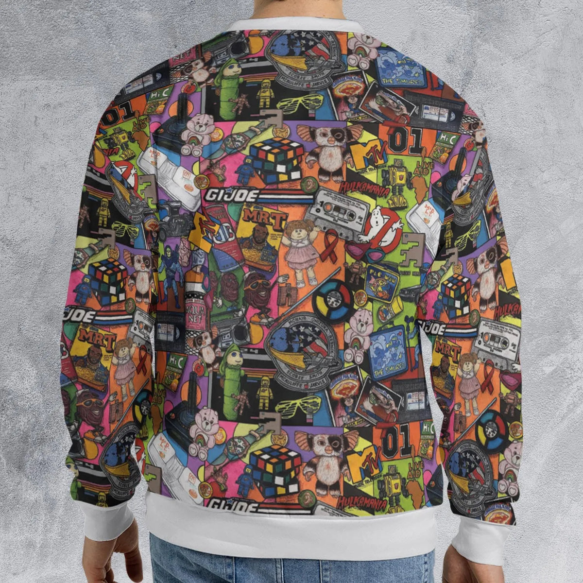 The 1980's. The Decade Of Greed All-over Print Sweatshirt
