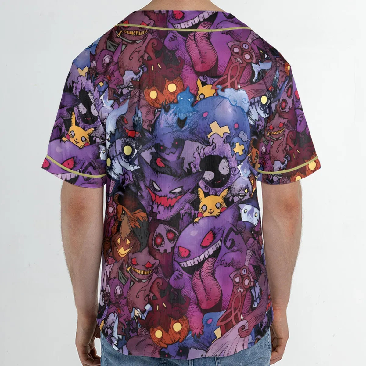 Scaries Poison Pokemon Unisex Baseball Jersey