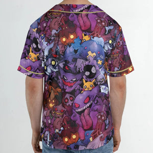 Scaries Poison Pokemon Unisex Baseball Jersey