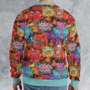 Neon Radiator Spring Cars All-over Print Sweatshirt