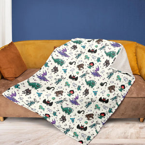 Cryptids of the Americas Cryptozoology Cryptids Monster Fleece Blanket