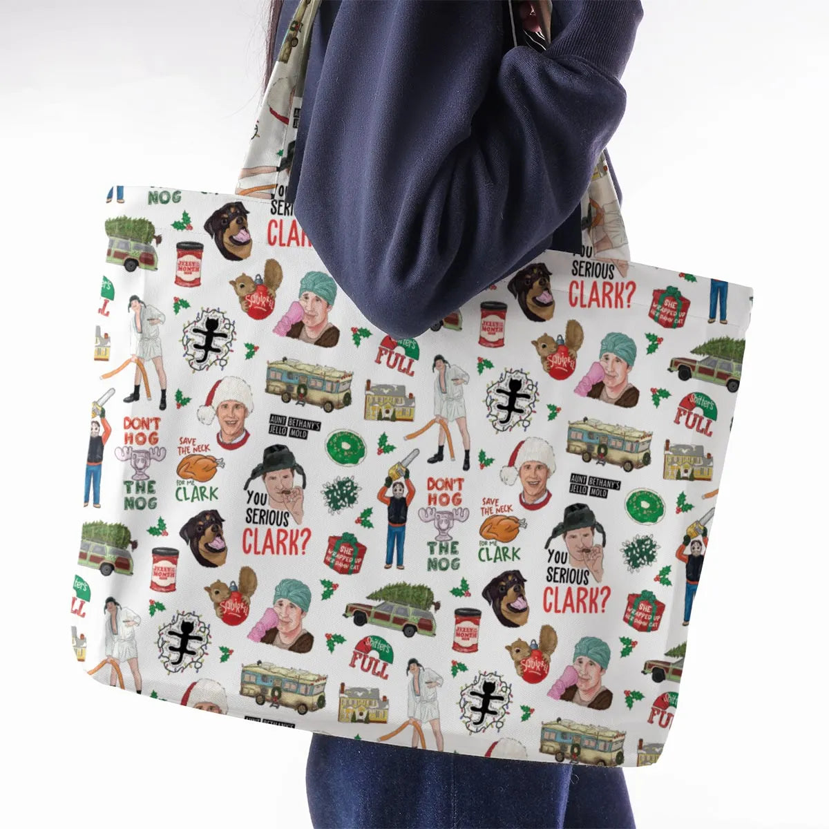 National Lampoon's Christmas Vacation Pattern Large Tote Bag