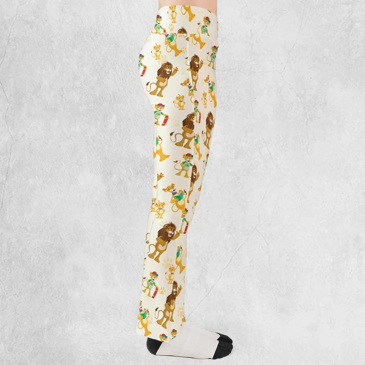 Between The Lions Characters Flare Leggings