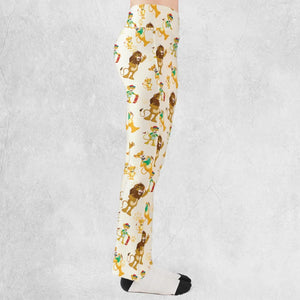 Between The Lions Characters Flare Leggings