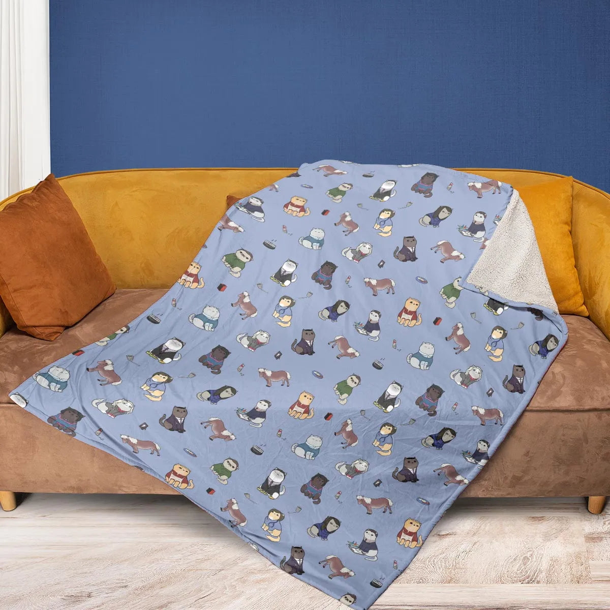 Purrs and Recreation Parks and Recreation Fleece Blanket