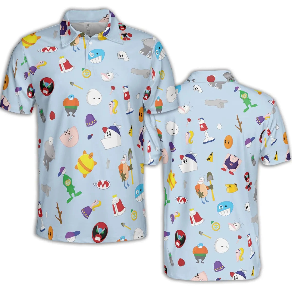 Homestar Runner Main Cast AOP Men/Women Polo Shirt