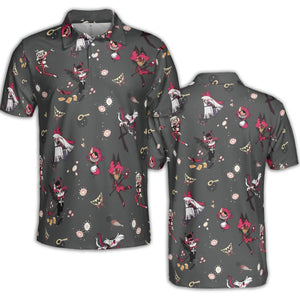 Helluva Hazbin AOP Men/Women Polo Shirt