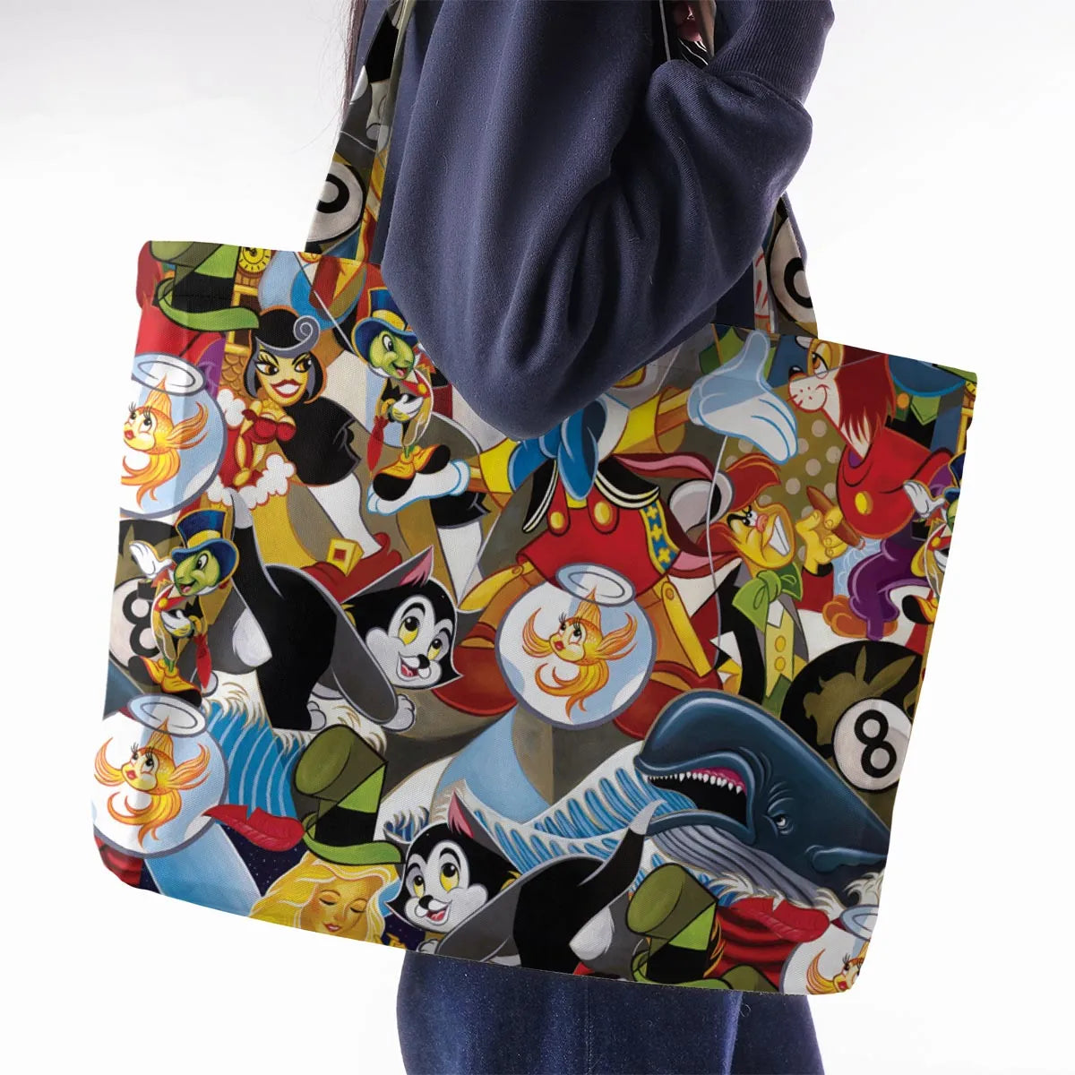 Pinocchio Seamless Large Tote Bag